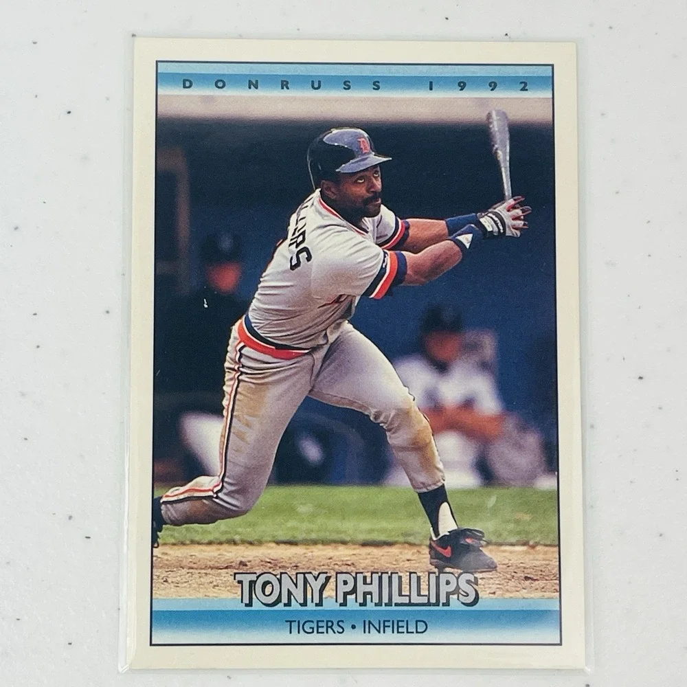 1992 Donruss 328 Tony Phillips Detroit Tigers Baseball Trading Card